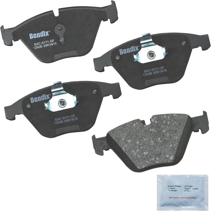 Bendix وسادات فرامل سيراميك Priority1 CFC1260B للسيارات BMW 335d 2011، 335is 2013، X1 2014، Z4 2012-2011، Z4 2016-2015 - Image 1